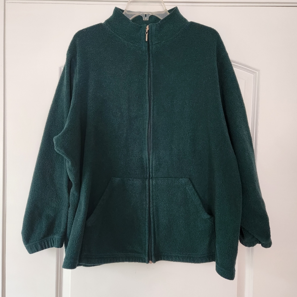 ENERGY ZONE WOMEN'S GREEN FLEECE SWEATSHIRT SIZE 22W/24W